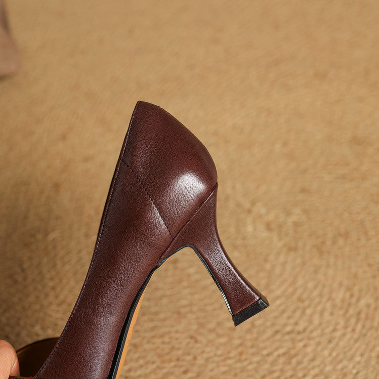 Zyne Genuine Leather Heels