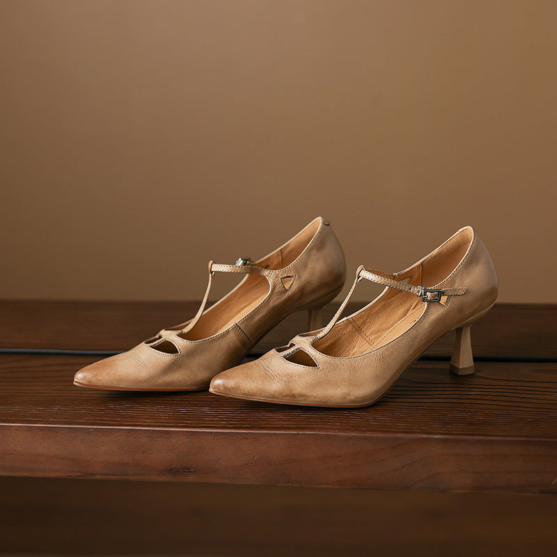 Marve Genuine Leather Pumps