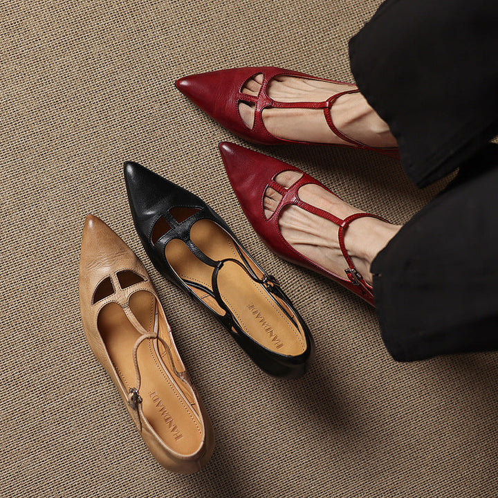 Marve Genuine Leather Pumps