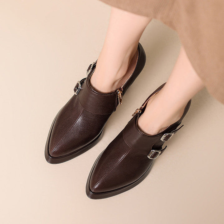 Nyrix Genuine Leather Heels