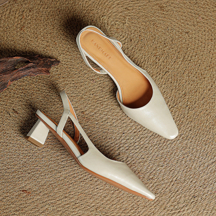 Elle Genuine Leather Heels