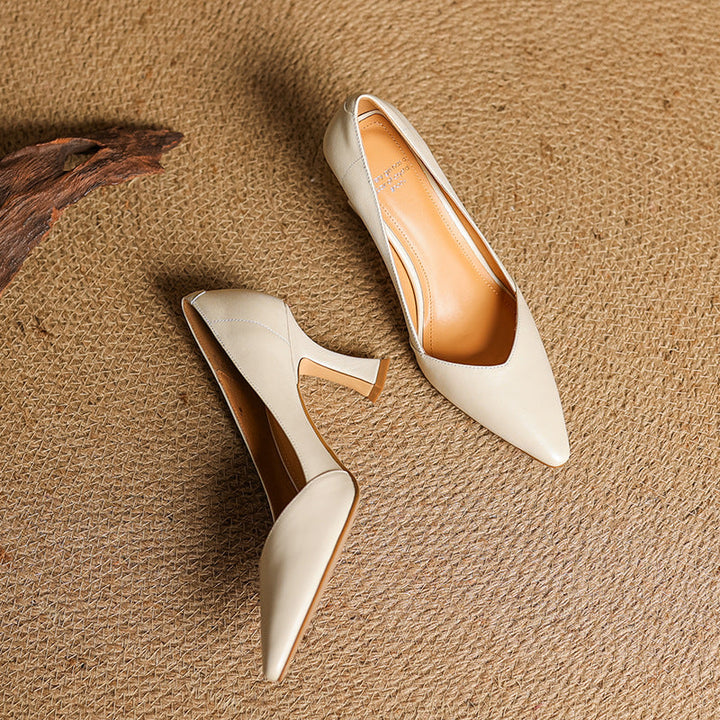 Zyne Genuine Leather Heels