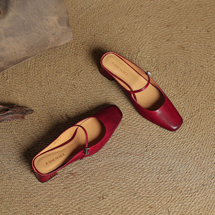 Esmer Genuine Leather Mules