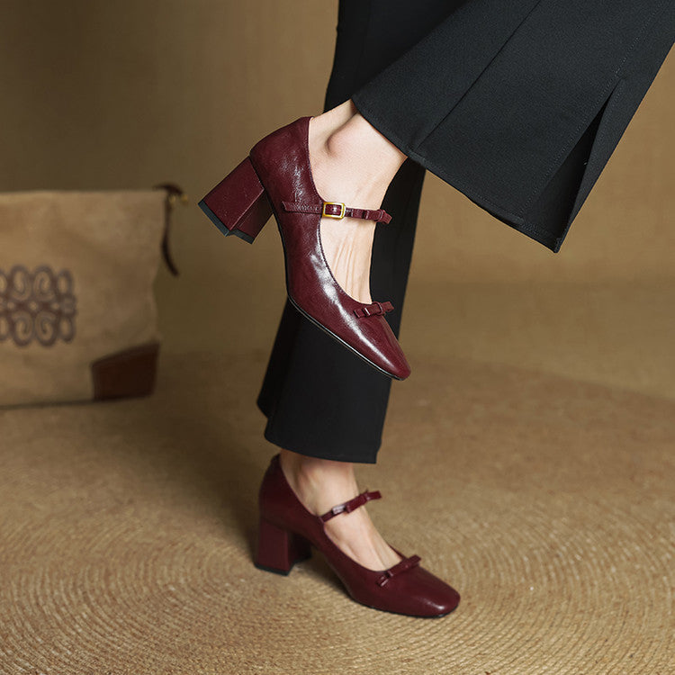 Emar Genuine Leather Heels