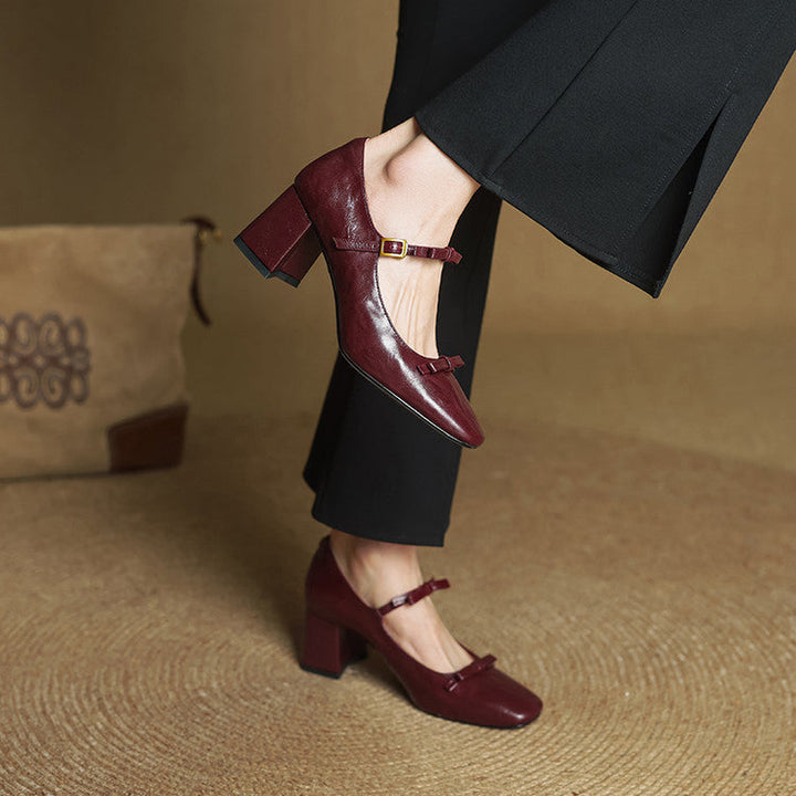 Emar Genuine Leather Heels