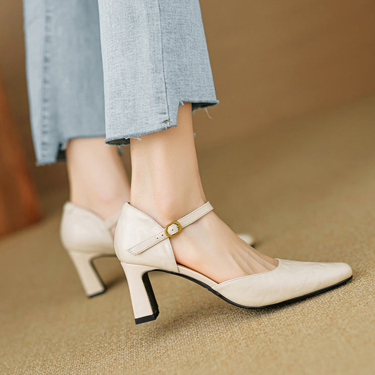 Amaris Genuine Leather Heels