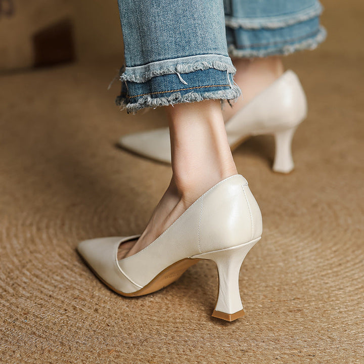 Zyne Genuine Leather Heels