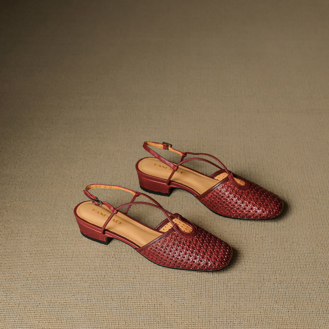 Opal Genuine Leather Slingbacks