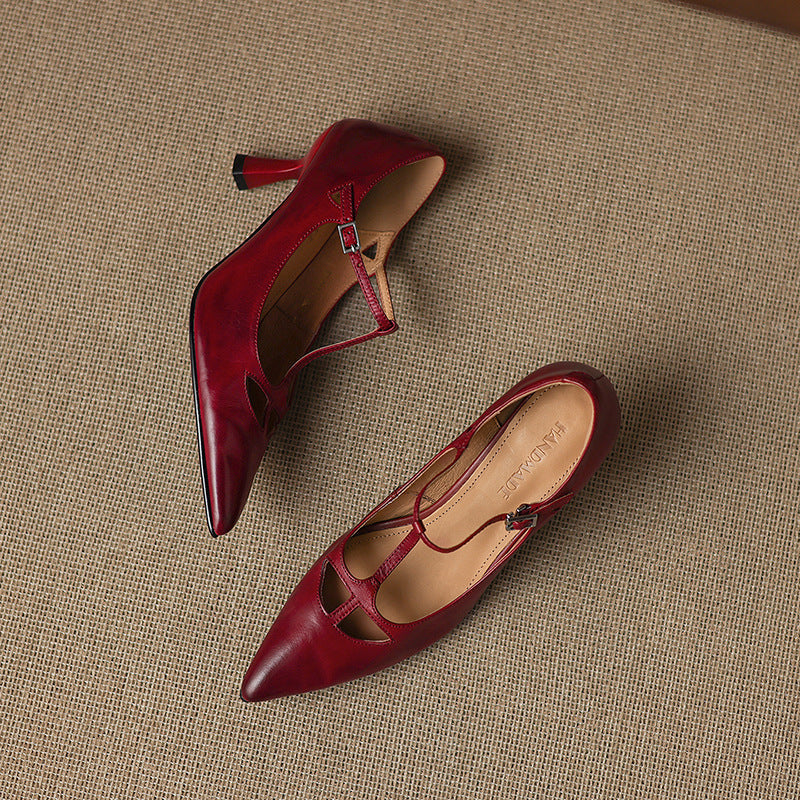 Marve Genuine Leather Pumps