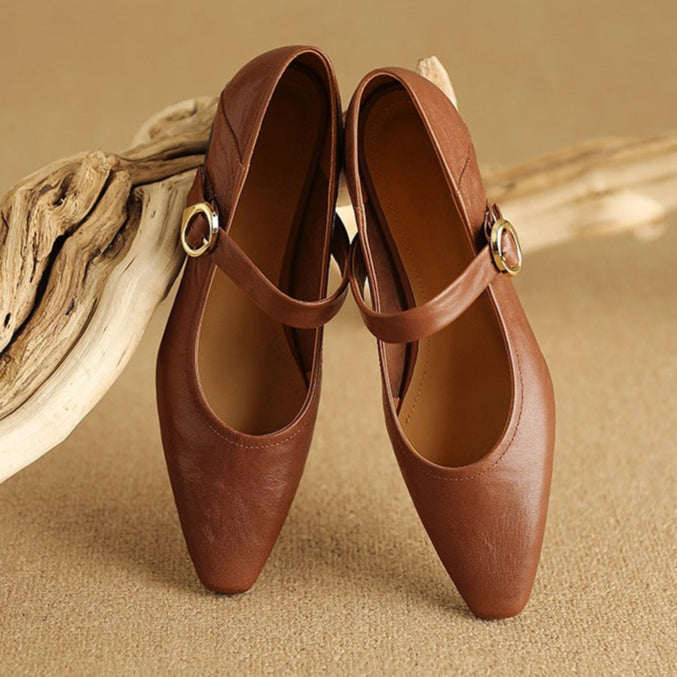 Merlot Genuine Leather Heels