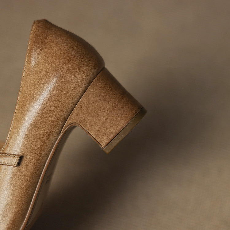 Cadrel Genuine Leather Pumps