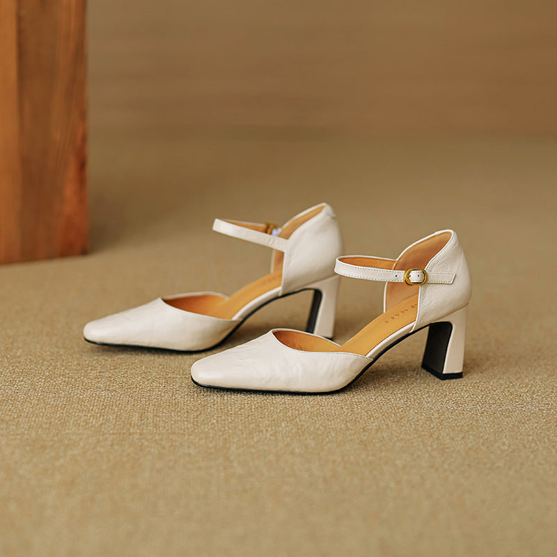 Amaris Genuine Leather Heels