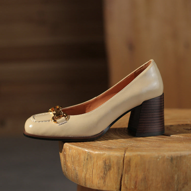 Velora Genuine Leather Heels