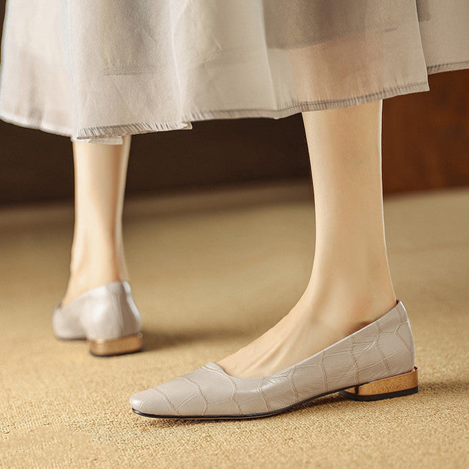 Celene Genuine Leather Heels