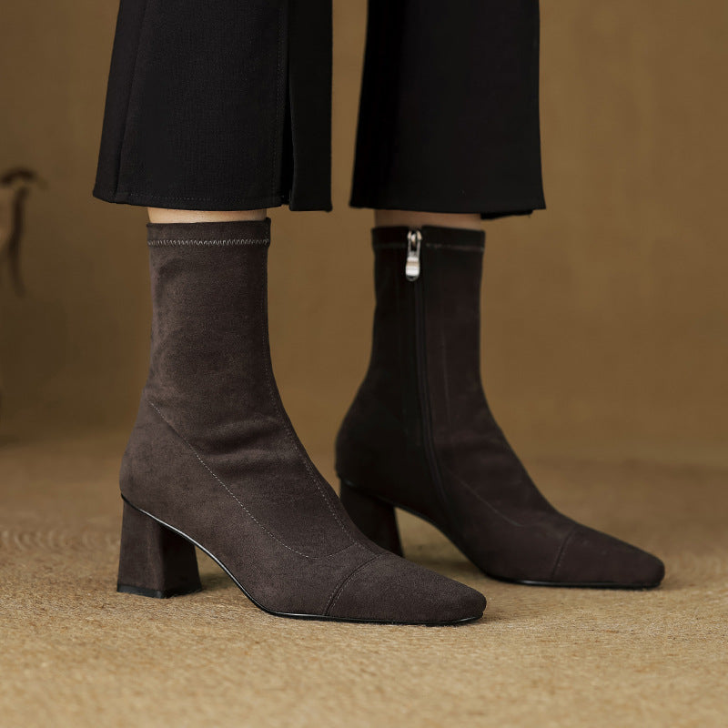Aelis Genuine Suede Boots