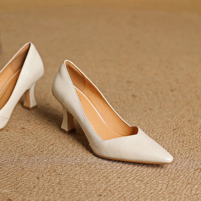 Zyne Genuine Leather Heels