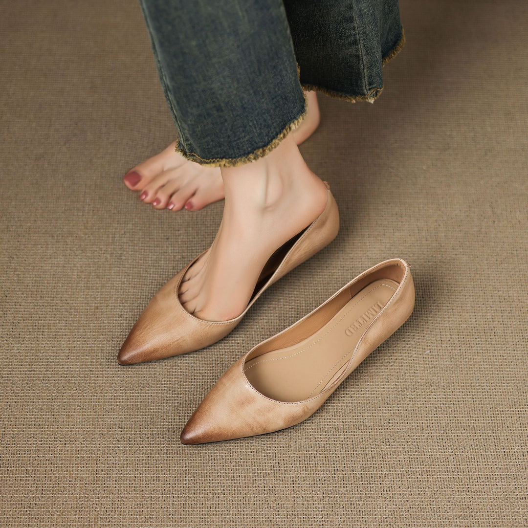 Irella Genuine Leather Flats