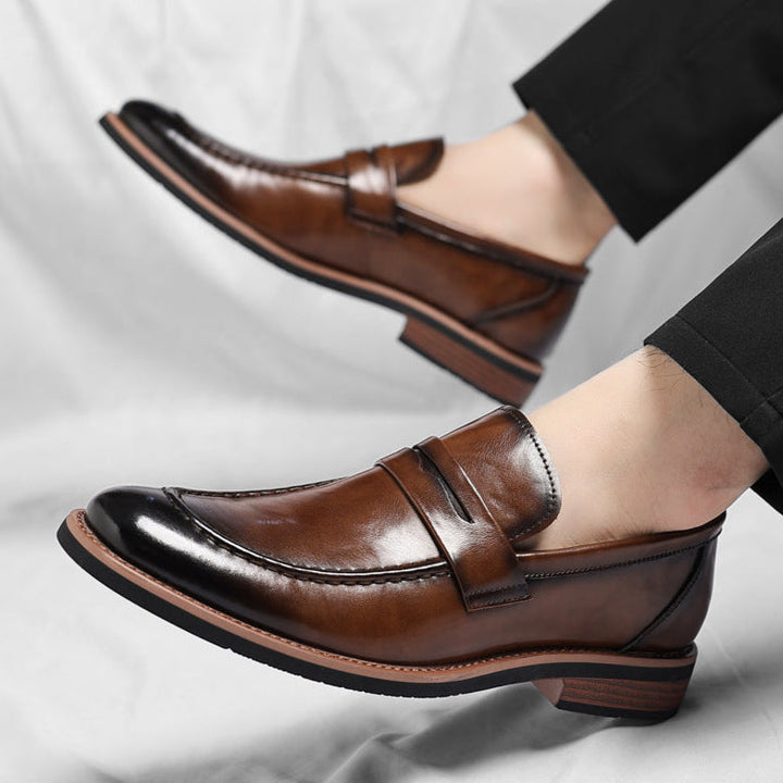 Bensor Genuine Leather Loafers