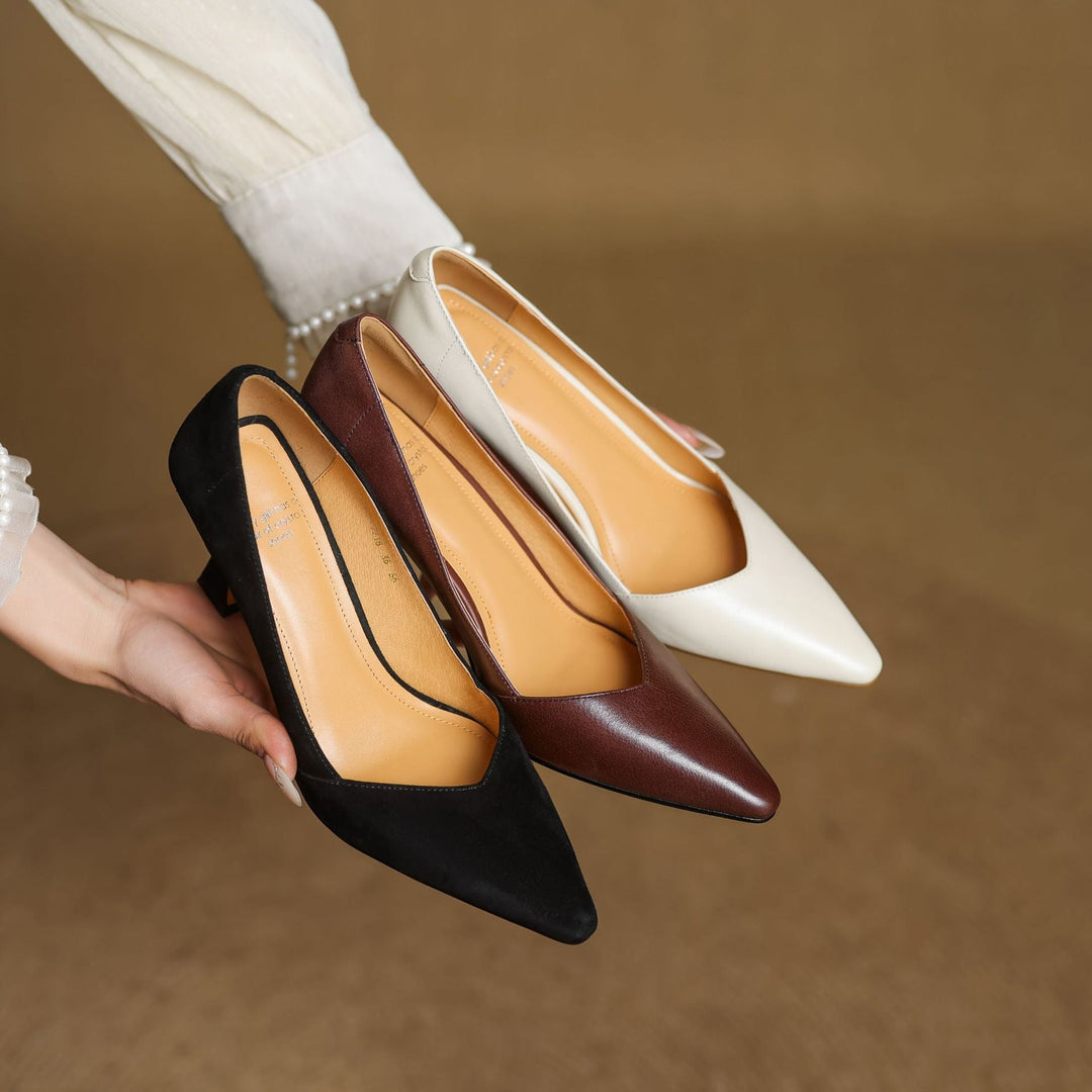 Zyne Genuine Leather Heels