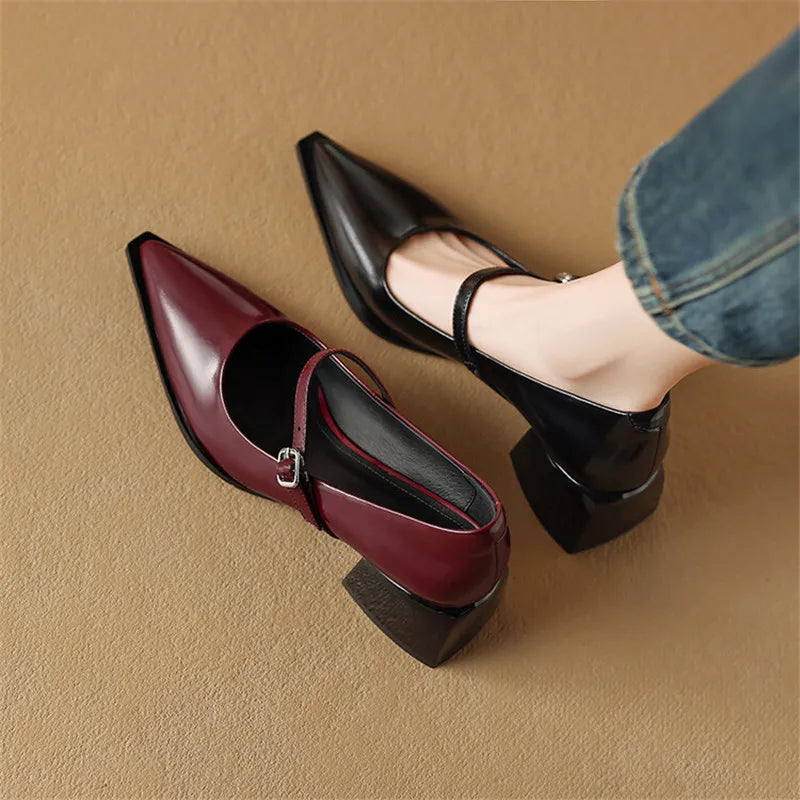 Allure Genuine Leather Heels