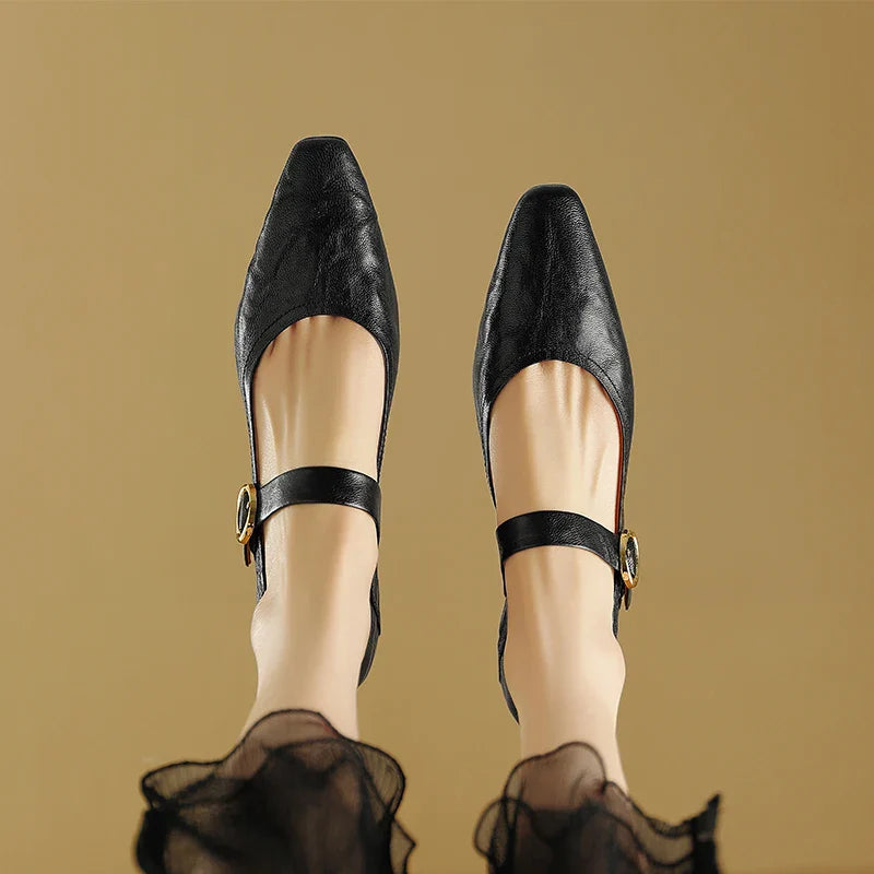 Merlot Genuine Leather Heels