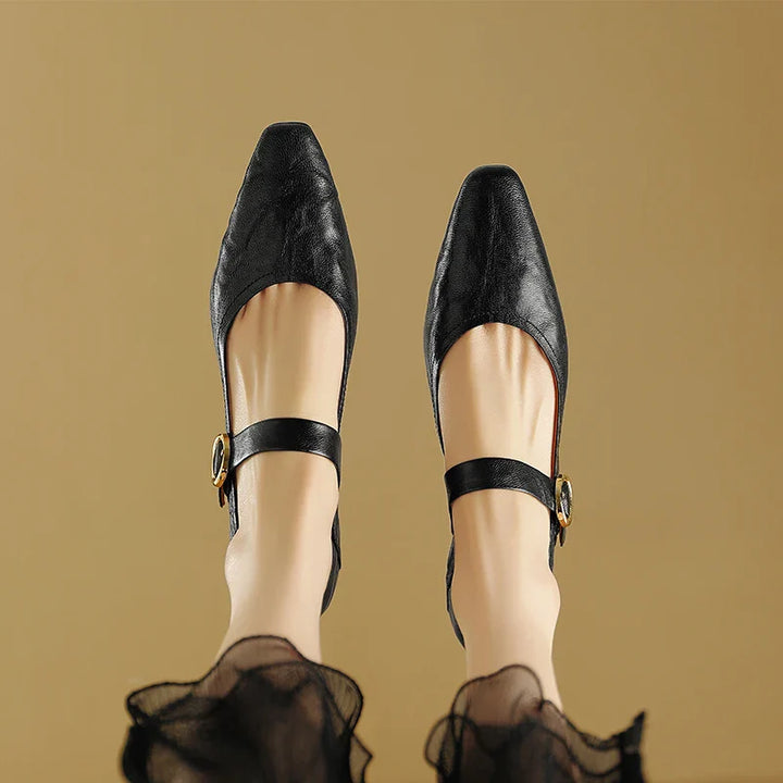 Merlot Genuine Leather Heels