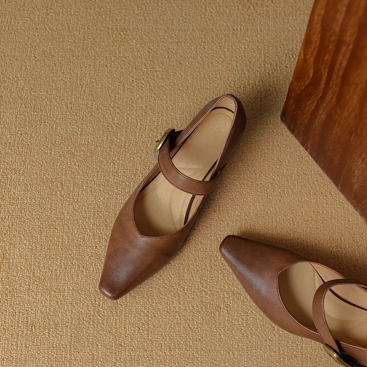 Velma Genuine Leather Heels