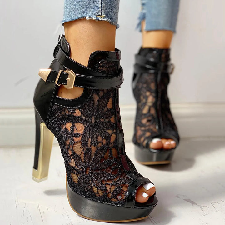 Mira Lace Heels