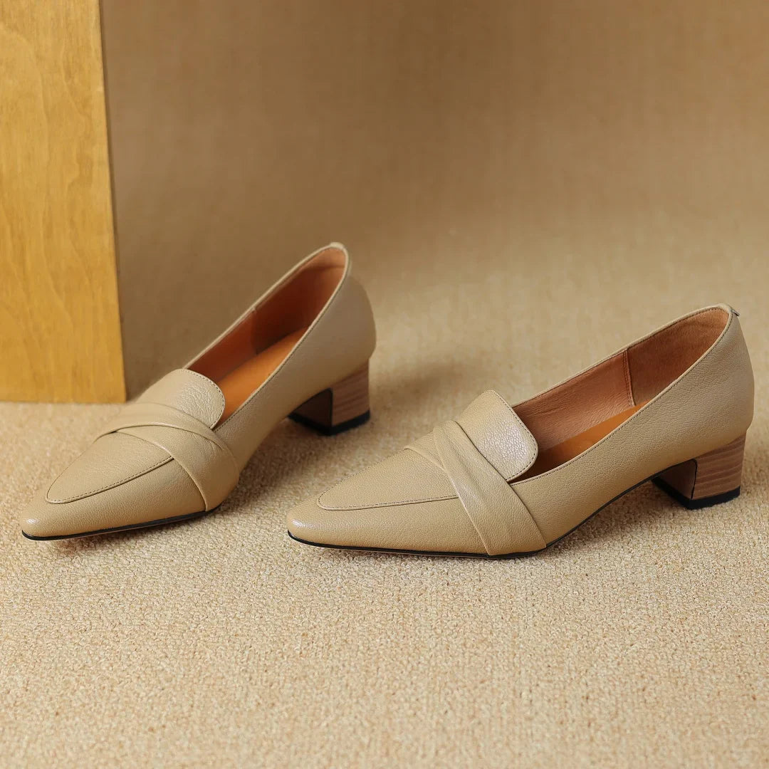 Naira Genuine Leather Pumps