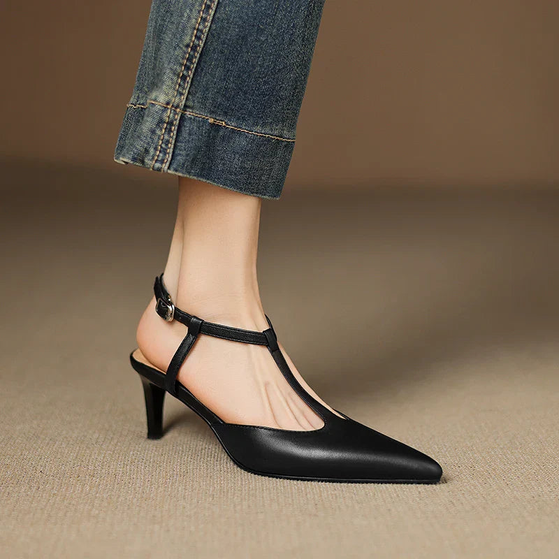 Serava Genuine Leather Heels