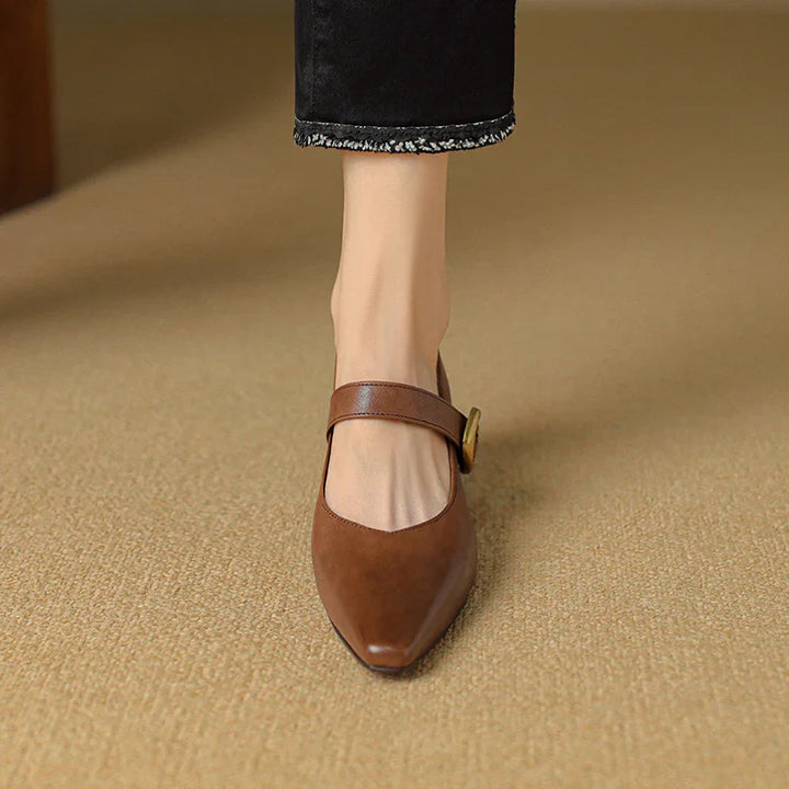 Velma Genuine Leather Heels