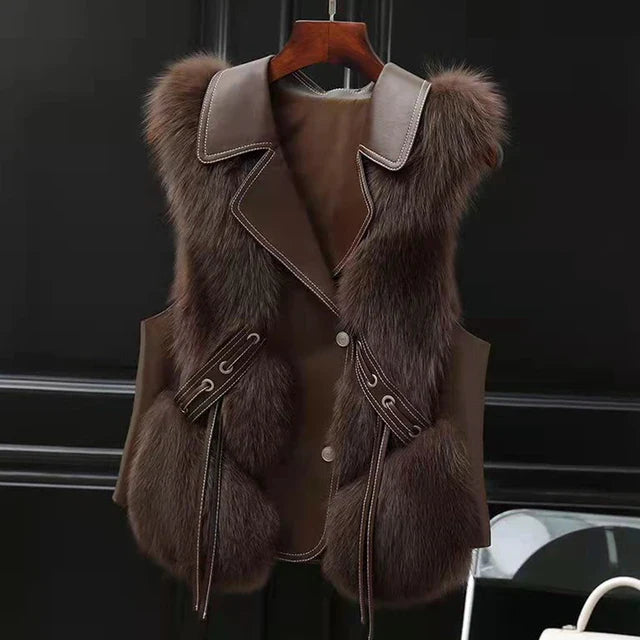 Lucia Fur Vest