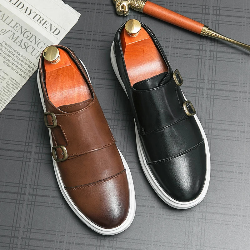 Zyden Genuine Leather Loafers
