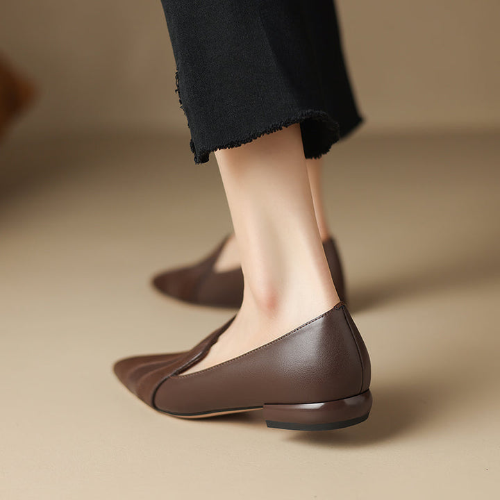 Klara Genuine Leather Flats