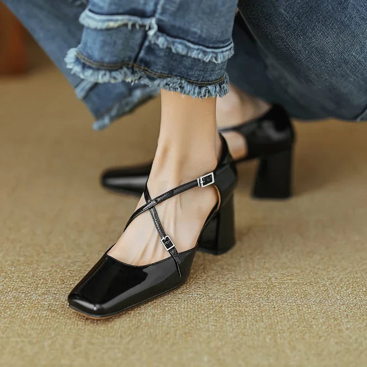 Lilian Genuine Leather Heels