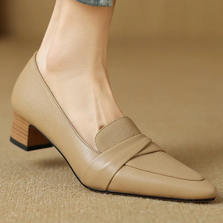Naira Genuine Leather Pumps