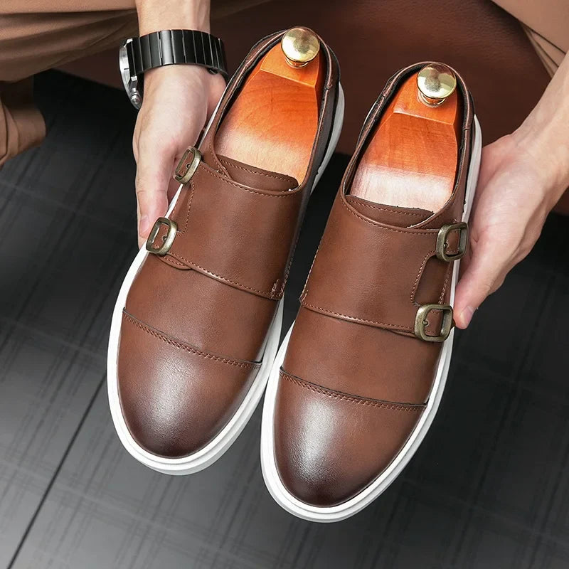 Zyden Genuine Leather Loafers