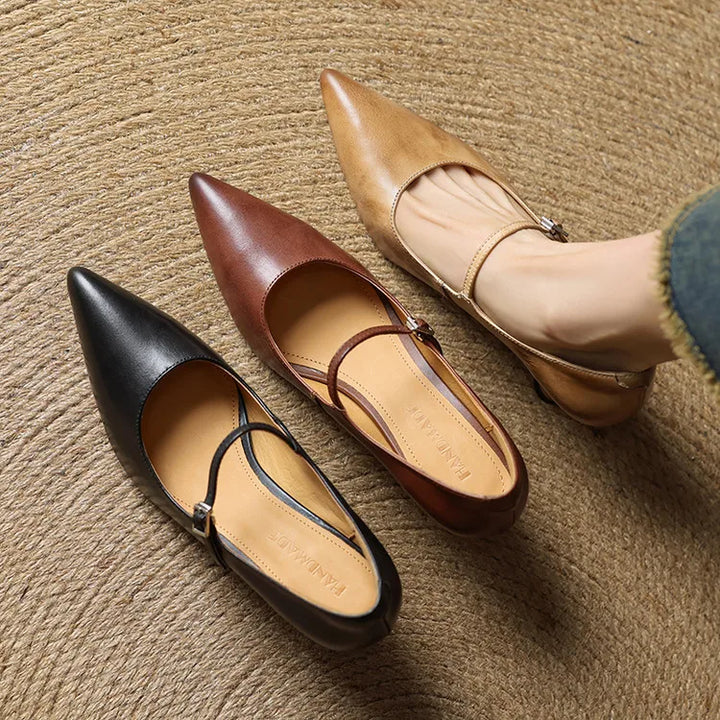 Selene Genuine Leather Pumps