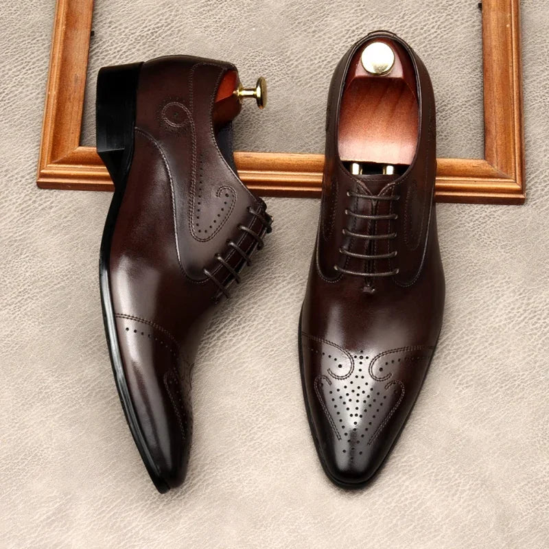 Tarz Genuine Leather Oxfords