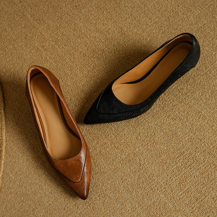 Elise Genuine Leather Heels