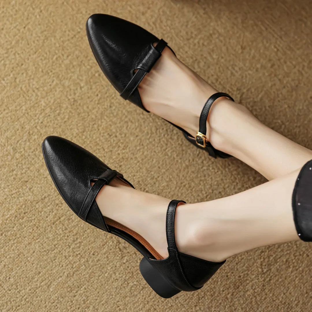 Laney Genuine Leather Heels