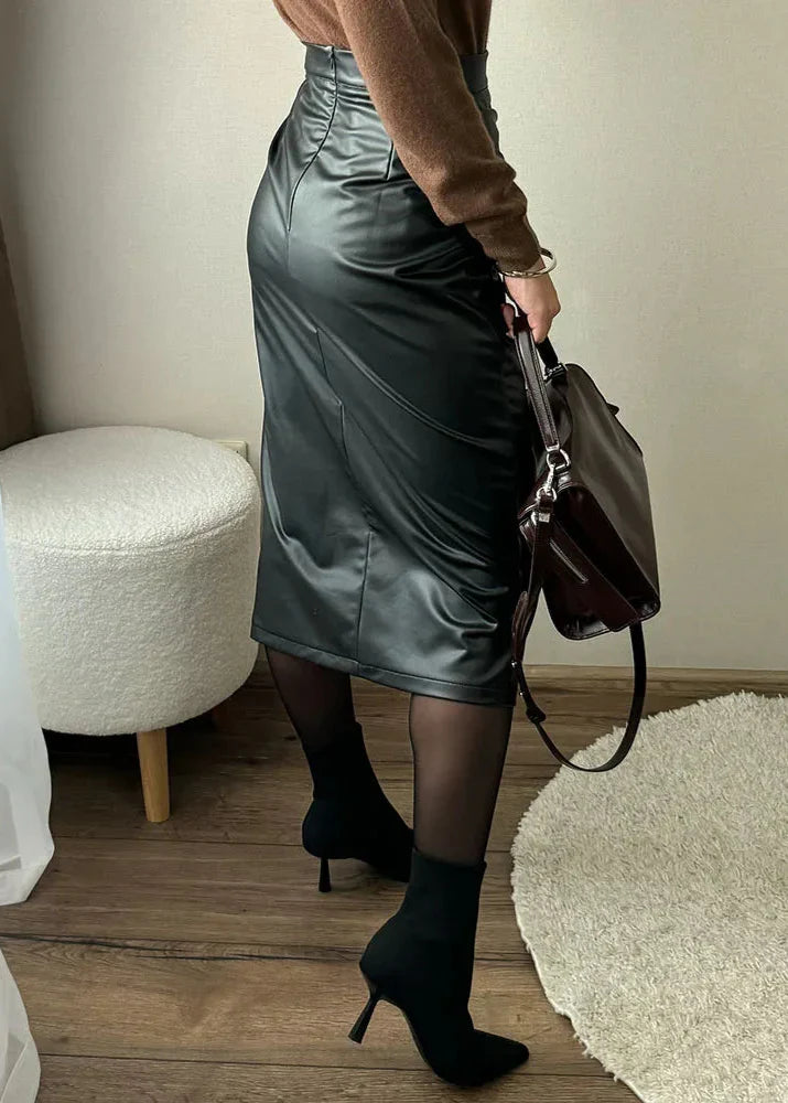 Maeve Leather Skirt