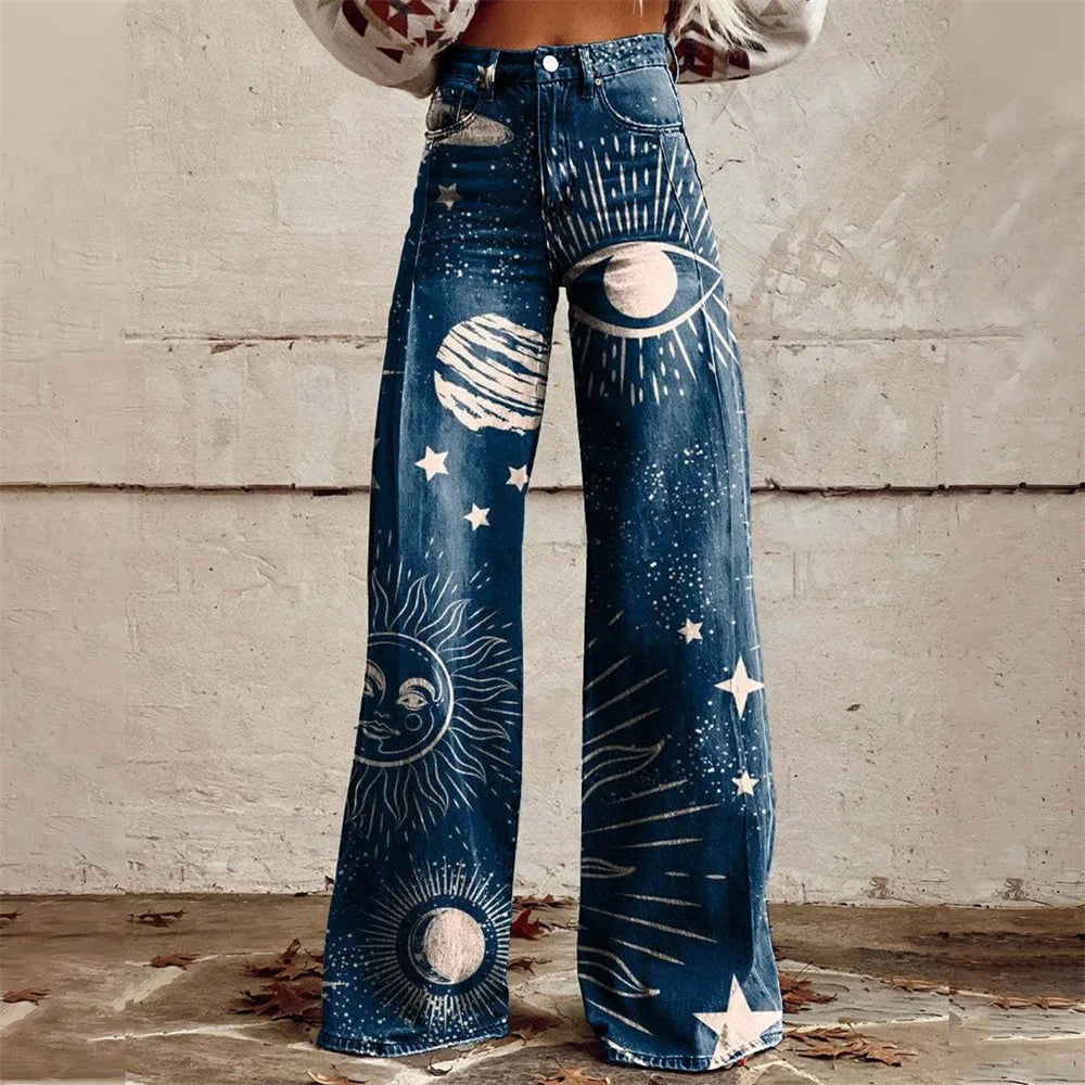 Zampa Printed Jeans
