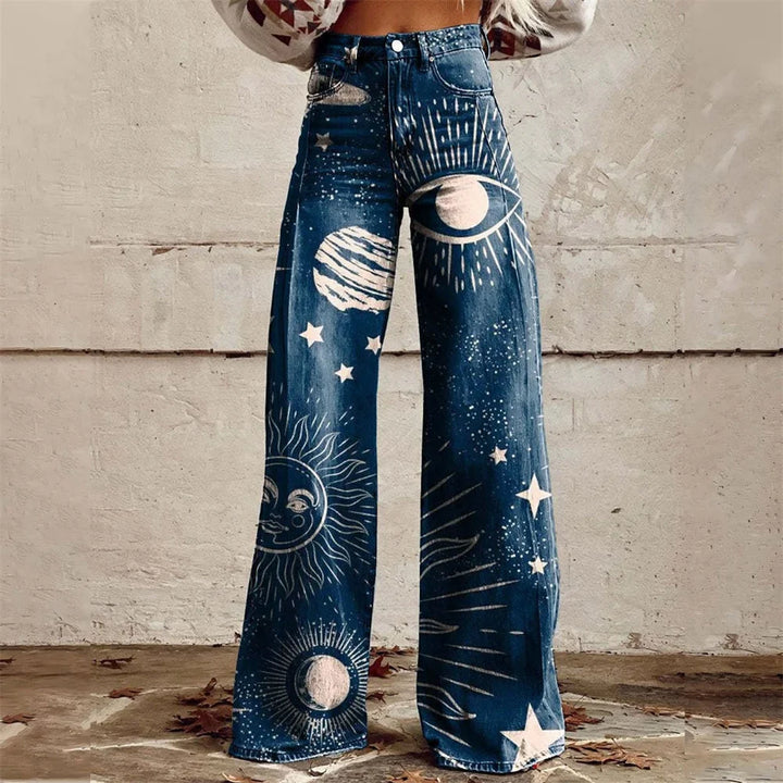 Zampa Printed Jeans