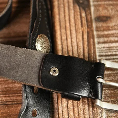 Zack Genuine Leather Belt