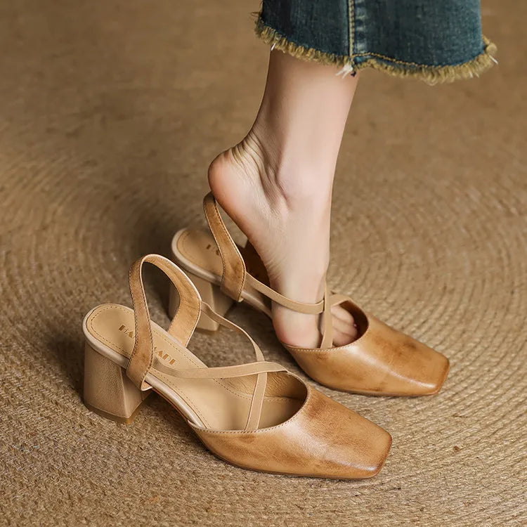 Petra Genuine Leather Heels