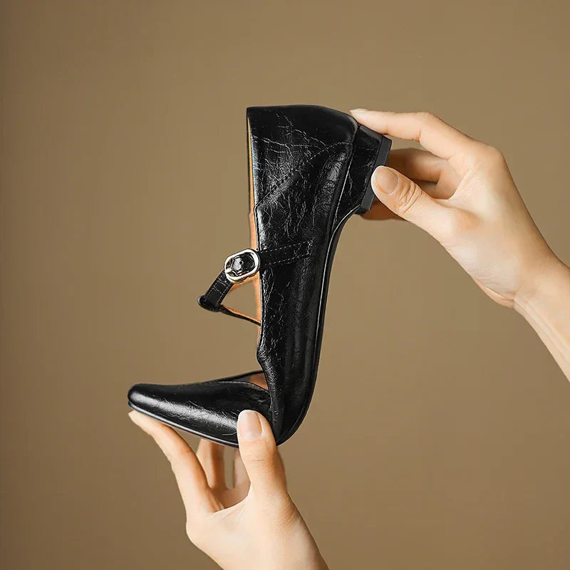 Biana Genuine Leather Heels