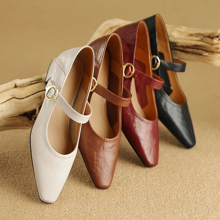 Merlot Genuine Leather Heels