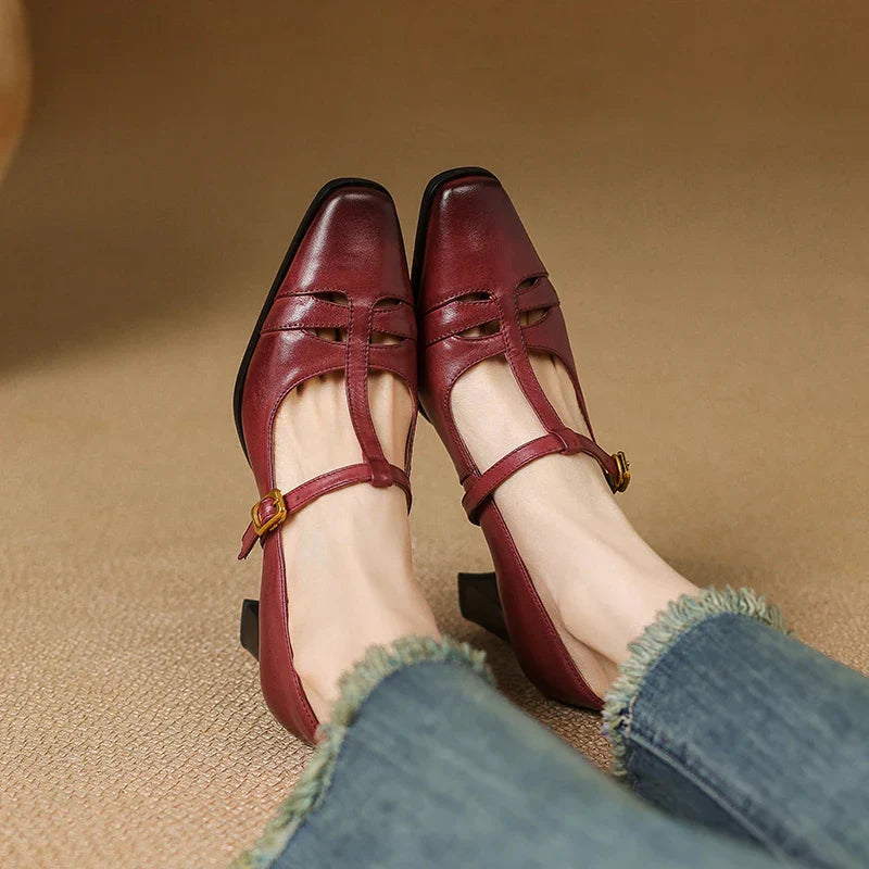 Marie Genuine Leather Heels