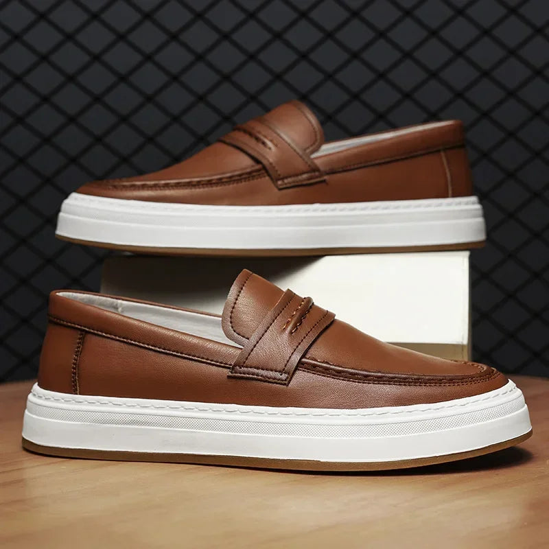 Moico Genuine Leather Loafers